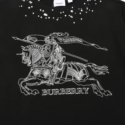 Футболка Burberry Decorated With Spots "Black" фото № 5
