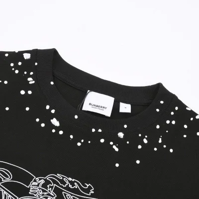 Футболка Burberry Decorated With Spots "Black" фото № 7