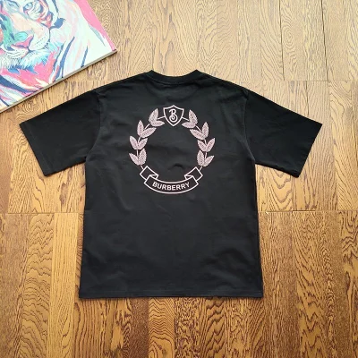 Футболка Burberry Large Sizes "Black" фото № 2