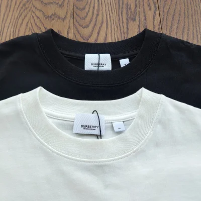 Футболка Burberry Large Sizes "Black" фото № 5