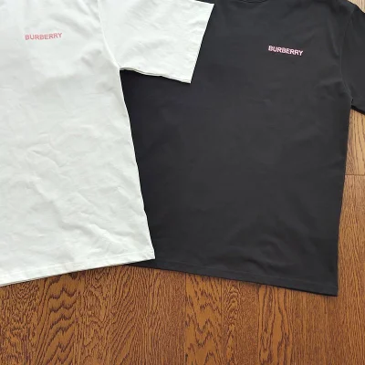 Футболка Burberry Large Sizes "Black" фото № 6