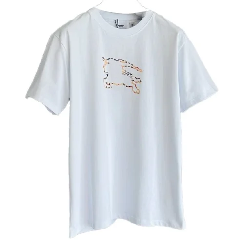 Футболка Burberry Horse Rider Silhouette "White"