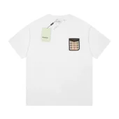 Футболка Burberry With A Checkered Pocket "White"
