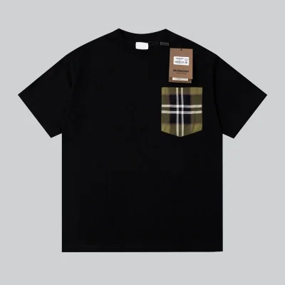 Футболка Burberry With Cell-Style Pocket "Black" фото № 6