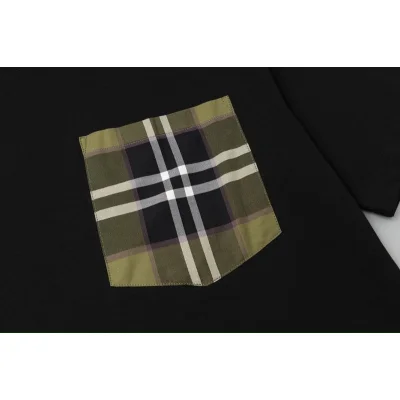 Футболка Burberry With Cell-Style Pocket "Black" фото № 9