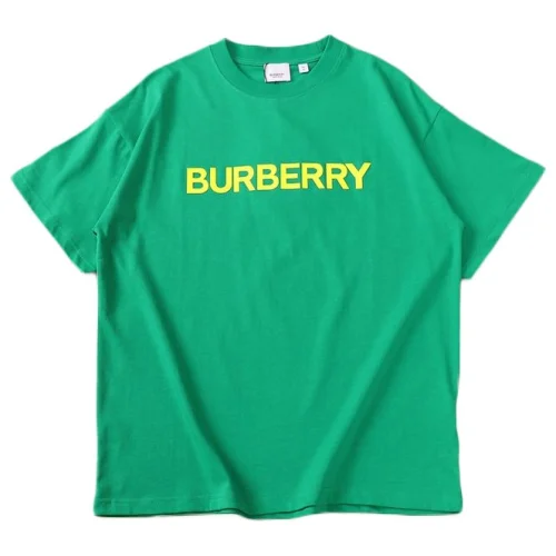 Футболка Burberry Plain With Front Logo Inscription "Green"