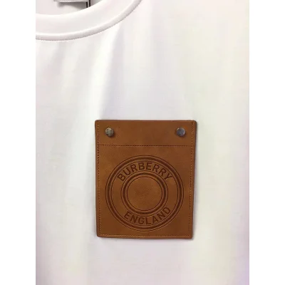 Футболка Burberry Logo On The Pocket "White" фото № 3