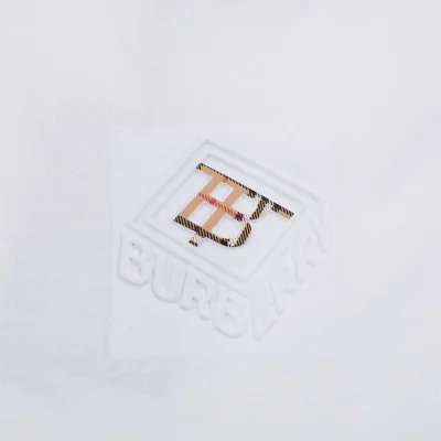 Футболка Burberry Logo With Top View "White" фото № 6