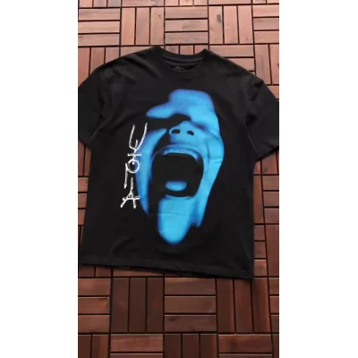 Футболка Cactus Jack Merch Screaming Face "Black" фото № 6