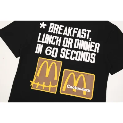 Футболка Cactus Jack Merch McDonald’s Breakfast in 60 Seconds "Black" фото № 6