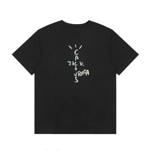 Футболка Cactus Jack Merch Utopia An Album by Travis Scott "Black"
