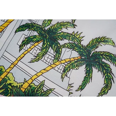 Футболка Casablanca Palm Trees And Logo "White" фото № 4