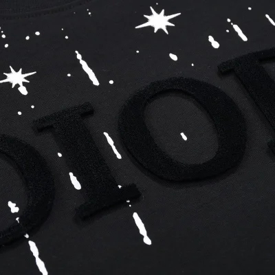 Футболка Christian Dior Star Rain "Black" фото № 2