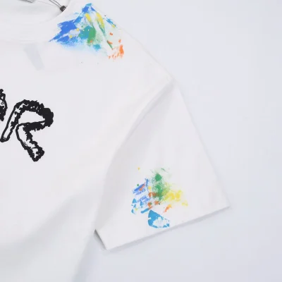 Футболка Christian Dior Splattered With Paint "White" фото № 7