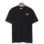 Футболка Christian Dior Edge Decorated By Stars And Small Logo Front "Black"