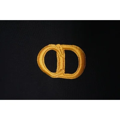 Футболка Christian Dior Edge Decorated By Stars And Small Logo Front "Black" фото № 3