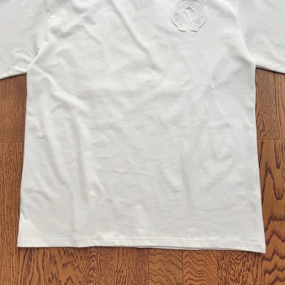 Футболка Chrome Hearts Logo With Decoration "White" фото № 7