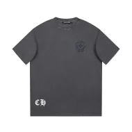 Футболка Chrome Hearts Black Logo Brand "Gray"