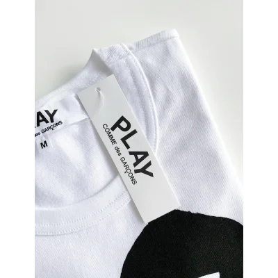 Футболка Comme des Garçons Play Black Heart Eyes "Gray" фото № 3