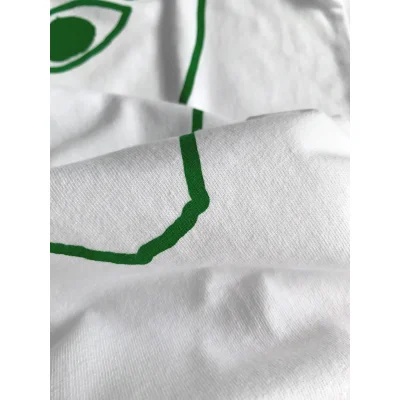Футболка Comme des Garçons Play Green Heart "White" фото № 3