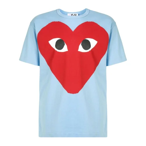 Футболка Comme des Garçons Play Red Heart Eyes "Blue"