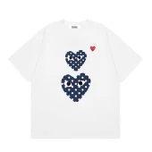 Футболка Comme des Garçons Play Polka Dots Heart Eyes "White"