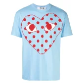 Футболка Comme des Garçons Play Minimalist Heart "Blue"