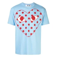 Футболка Comme des Garçons Play Minimalist Heart "Blue"