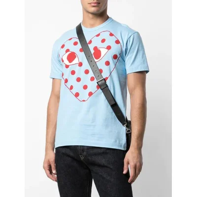 Футболка Comme des Garçons Play Minimalist Heart "Blue" фото № 3 Футболка Comme des Garçons Play Minimalist Heart "Blue" фото № 3