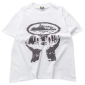 Футболка Corteiz Chisel Hands Print "White"