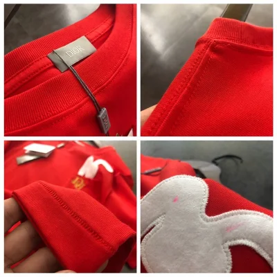 Футболка Dior Logo And Soft Patch "Red" фото № 2