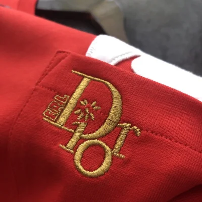 Футболка Dior Logo And Soft Patch "Red" фото № 4
