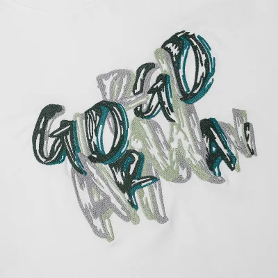 Футболка Emporio Armani With An Embroidered Logo "White" фото № 4