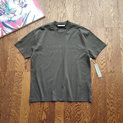 Футболка Fear Of God In Text Style "Black" фото № 4