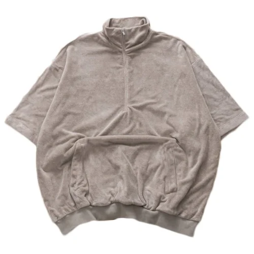 Футболка Fear of God Plain With Zipper "Gray"