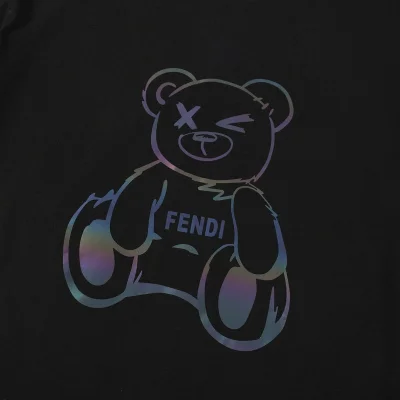 Футболка Fendi Reflective Bear "Black" фото № 5