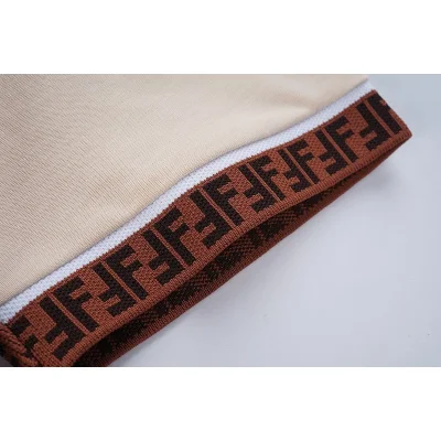 Футболка Fendi With Branded Sleeves "Beige" фото № 2