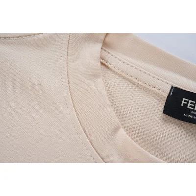 Футболка Fendi With Branded Sleeves "Beige" фото № 5