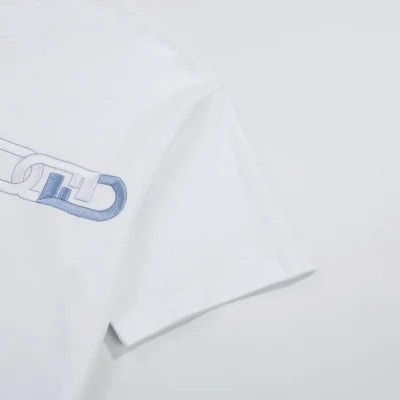 Футболка Fendi Chain "White" фото № 3