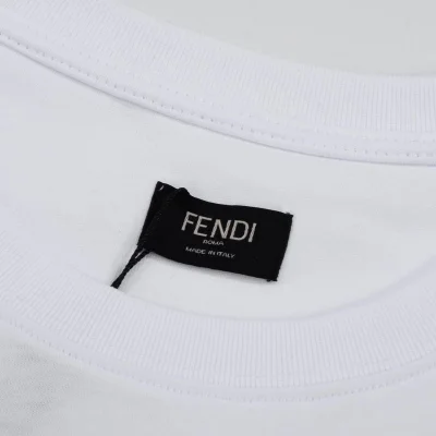 Футболка Fendi Chain "White" фото № 7