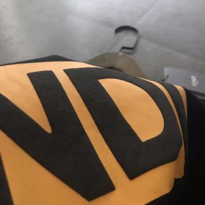 Футболка Fendi With Big Yellow Logo "Black" фото № 9