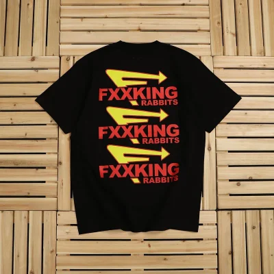 Футболка A Bathing Ape Fxxing Rabbits "Black" фото № 2