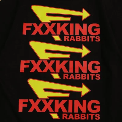 Футболка A Bathing Ape Fxxing Rabbits "Black" фото № 3