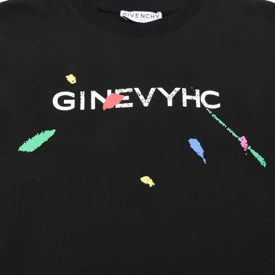 Футболка Givenchy With A Cracked Logo "Black" фото № 3
