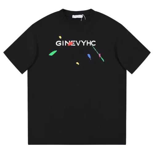 Футболка Givenchy With A Cracked Logo "Black"