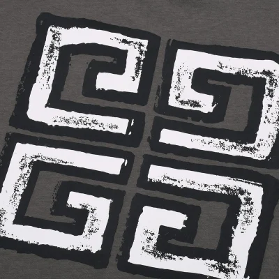 Футболка Givenchy With Decorative Logo "Gray" фото № 8