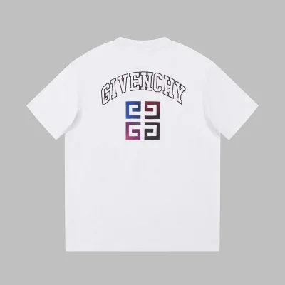 Футболка Givenchy With Gradient Logo "White" фото № 7