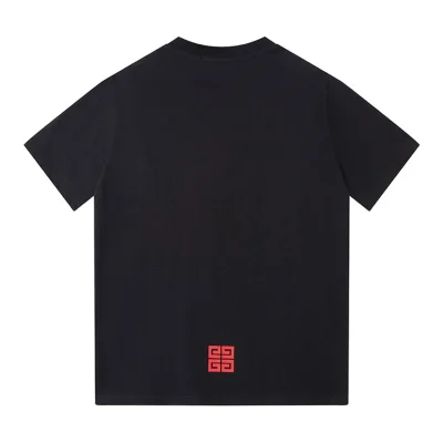 Футболка Givenchy Cotton With Big Red Logo "Black" фото № 2