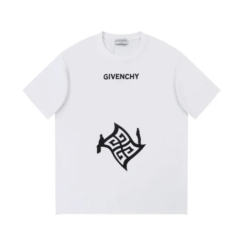 Футболка Givenchy Silhouettes Of People On The Logo "White"