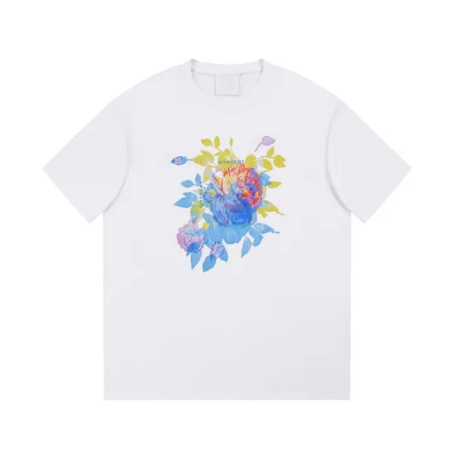 Футболка Givenchy Composition Of Roses Drawing "White"